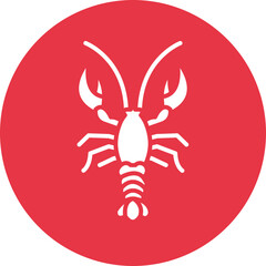 Lobster Pot glyph circle icon