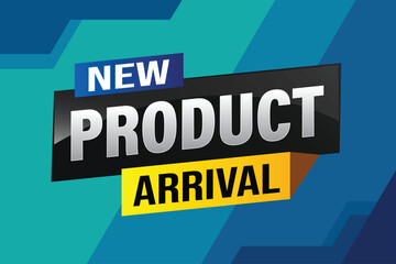 New product arrival tag icon logo sign symbol Banner design template for marketing. Special offer promotion retail. background banner modern graphic design for advertising store shop, online store

