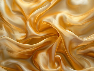 Obraz premium Elegant Orange Silk Fabric Draped Smoothly in Natural Light for Textile Enthusiasts