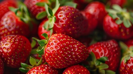 Close-up of fresh strawberries