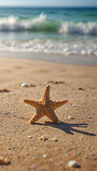 Starfish on Tropical Beach Paradise Ocean Sunset Vacation