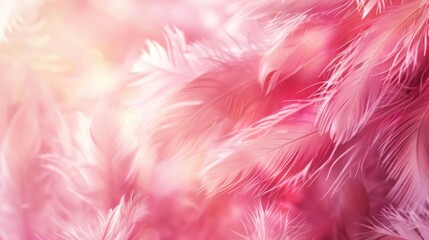 Fototapeta premium Delicate Pink Feathers