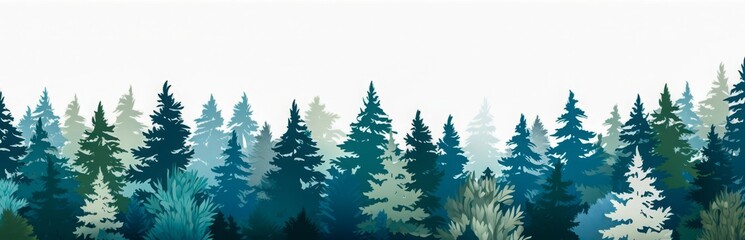 Obraz premium 緑豊かな森の風景