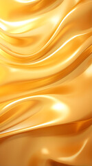 Digital golden metal curve abstract graphic poster background
