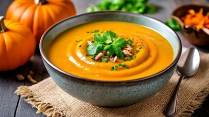  Warm and cozy pumpkin soup perfect for fall