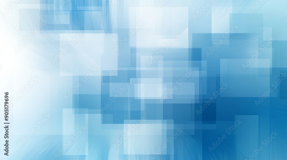 Poster modern blue abstract geometric background for presentations and designs generative ai
