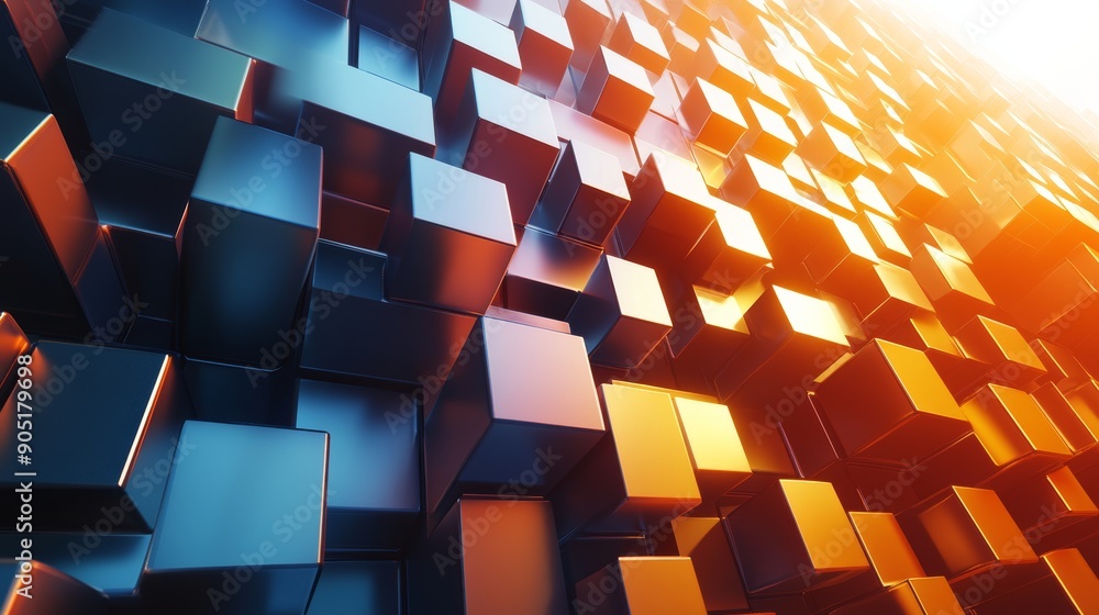 Aufkleber abstract business background generative ai
