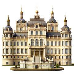 Fototapeta premium Grand palace with ornate architecture