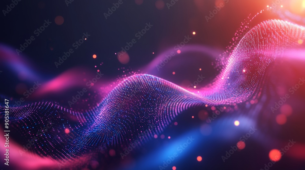Aufkleber futuristic digital background for business and cyber presentations generative ai