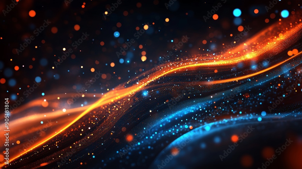 Aufkleber futuristic digital background for business and cyber presentations generative ai