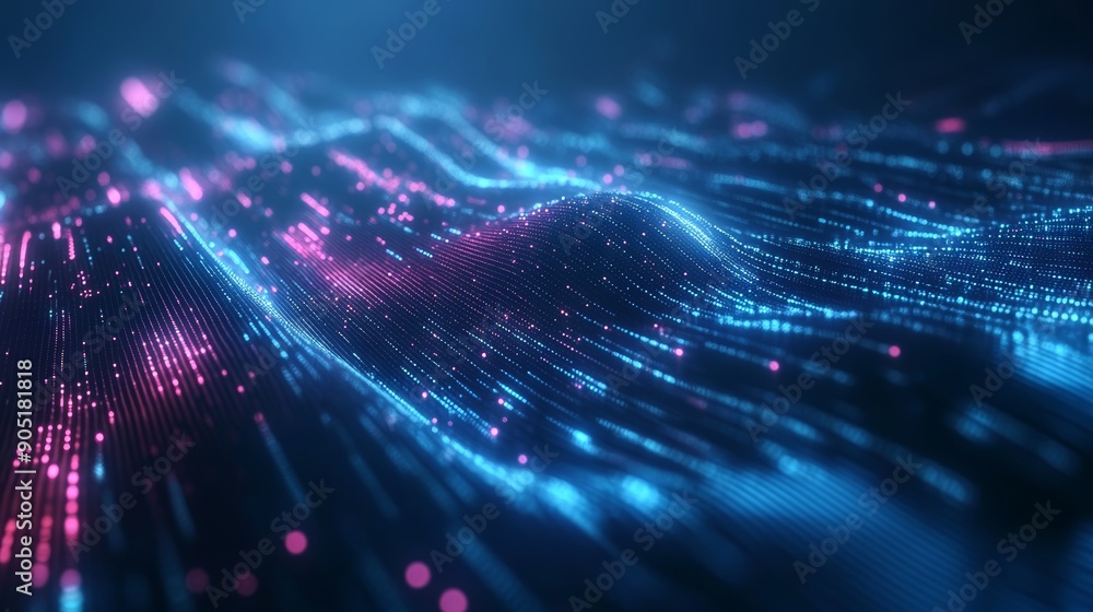 Aufkleber futuristic digital background for business and cyber presentations generative ai