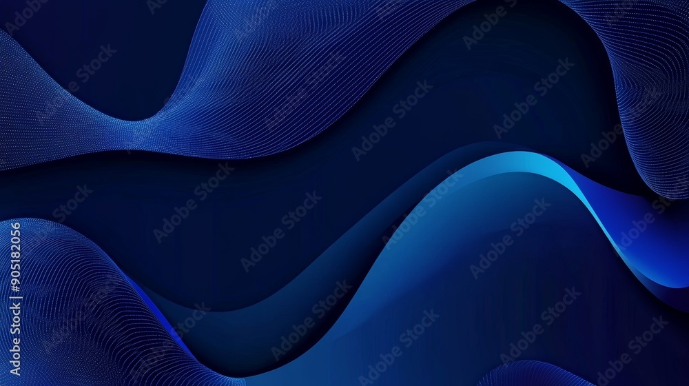 Aufkleber abstract geometric dark navy blue banner background for digital technology business presentation gen