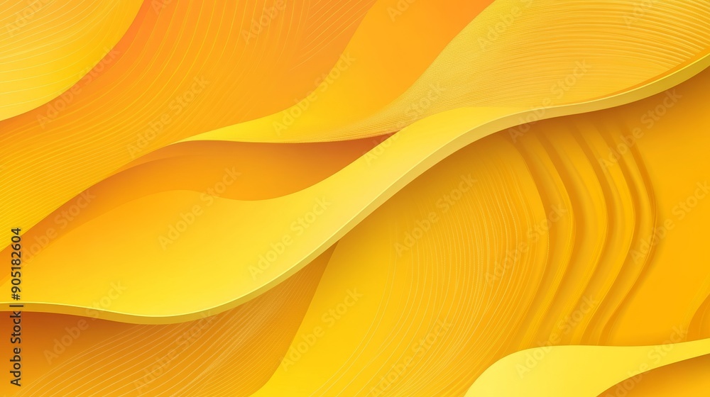 Poster modern abstract yellow lines background illustration for technology and innovation concepts generati