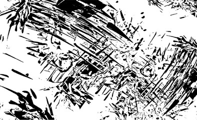 Scratched Grunge Urban Background Texture Vector. Dust Overlay Distress Grainy Grungy Effect. Distressed Backdrop Vector Illustration. Isolated Black on White Background. EPS 10.