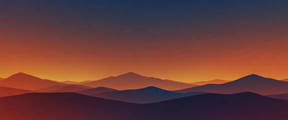 Obraz premium sunset over mountains