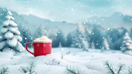 Winter holiday Flat design