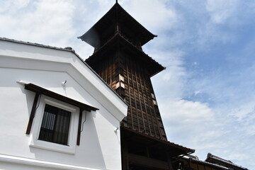 川越の名所　時の鐘