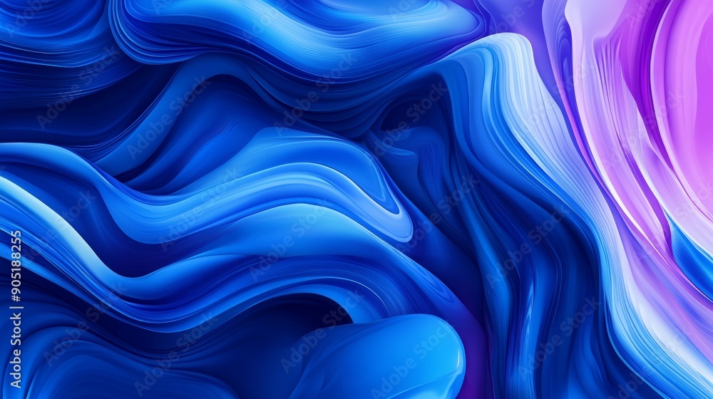 Aufkleber abstract liquid color background design with dynamic shapes generative ai