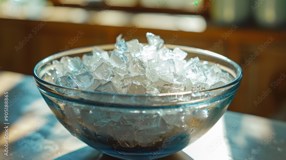 Wall mural bowl of crushed ice