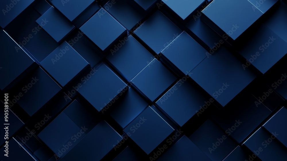 Aufkleber modern dark blue squares design background for business corporate presentation and futuristic techno