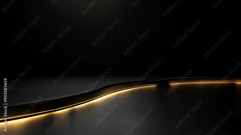 Aufkleber simple black and gold presentation background for business and corporate use generative ai