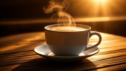 Fototapeta premium Warmth in a cup a moment of tranquility