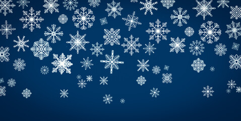 christmas background with snowflakes