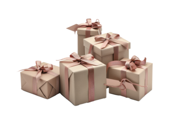 Tags on gift boxes, bags and wrapping paper.