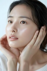 Beautiful Young Woman with Smooth Skin