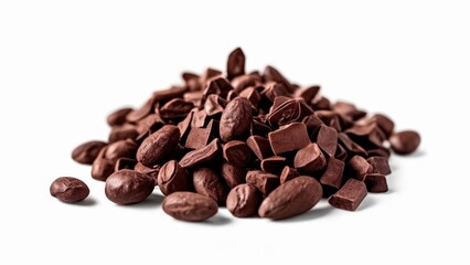 Naklejka premium A pile of dark brown coffee beans
