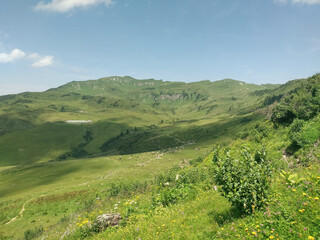 Wunderschöne Berglandschaft im Bregenzerwald in Vorarlberg