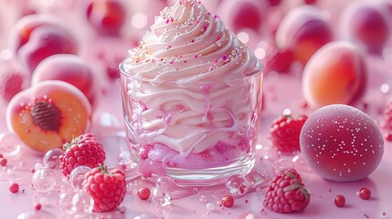 abstract background in colors and patterns for National Peaches and Cream Day