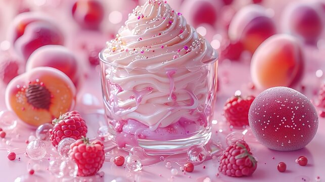 abstract background in colors and patterns for National Peaches and Cream Day 