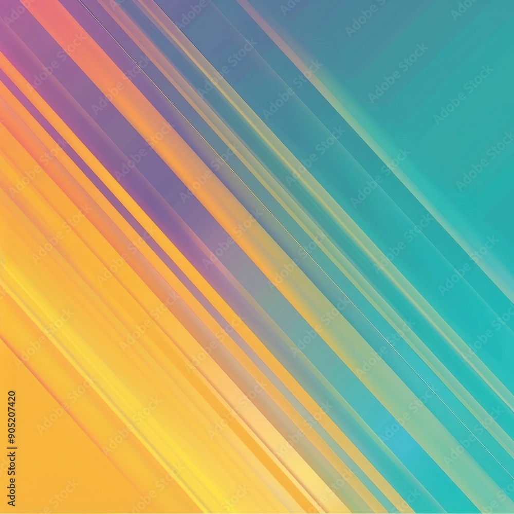 Poster a vibrant abstract background featuring colorful diagonal lines, creating a dynamic and energetic vi