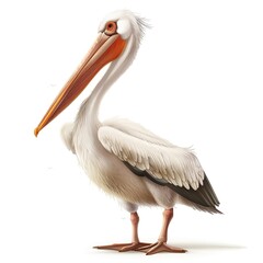 Pelican 90s Revival animal fashion cartoon isolated whitebackground 16:9