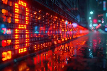 International currency exchange board, representing global financial transactions