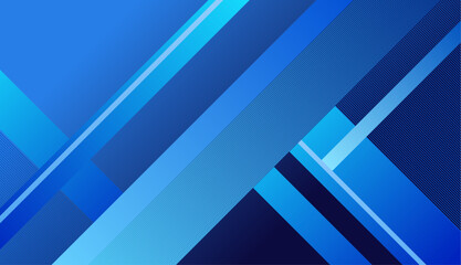 Obraz premium 斜めの線で組み合わせた青色の抽象的な背景素材