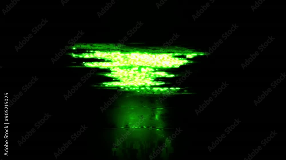 Poster animation loop text of cyber monday sales green glitch text effect cinematic title abstract backgrou