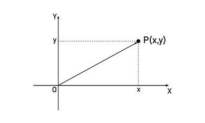 Rectangular coordinates of a point in mathematics.