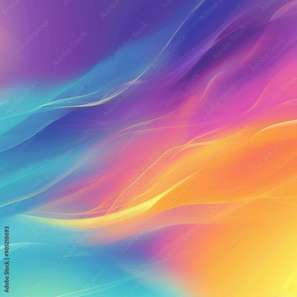 Poster a vibrant and flowing abstract background featuring a blend of radiant colors for a dynamic visual e