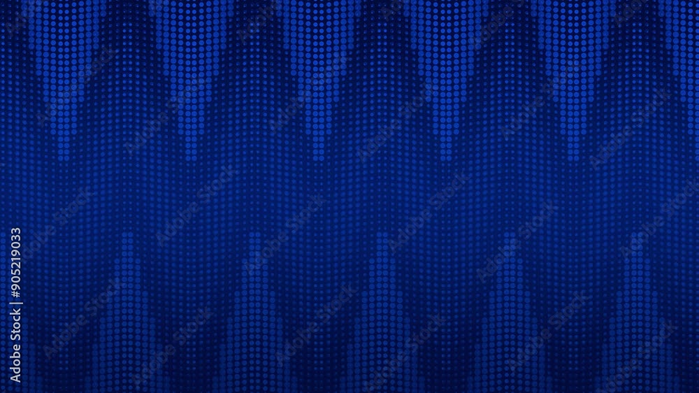 Poster blue geometric background with small circles forming triangles. suitable for web design, digital art