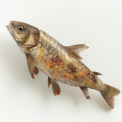 3D Model of Iron Small River Fish