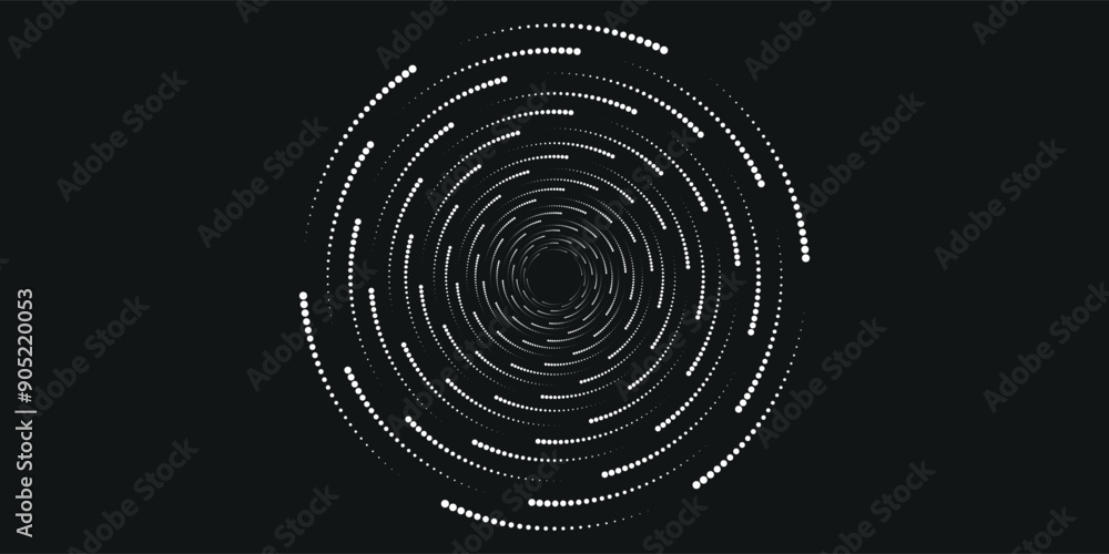 Poster spiral sound wave rhythm line dynamic abstract vector background