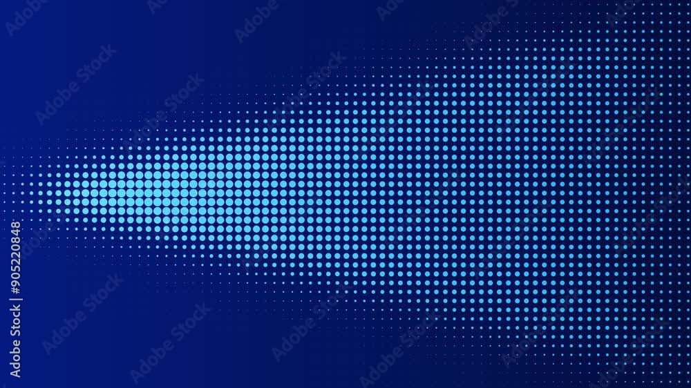 Poster blue background with light blue dots forming a diagonal line. suitable for backgrounds, patterns, wa