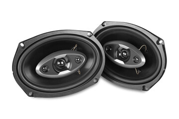 Music and sound - Car three way speakers isolated