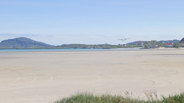 The unique Barra Airport, where the runways are on the beach!