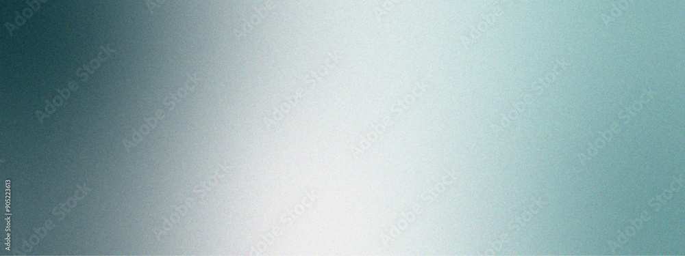 Poster Gray white grainy gradient background abstract noise texture. Retro Gradient Background with Grainy Texture.  light green texture background with rough, grain and noise
