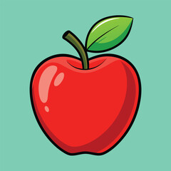 apple vector illustration on coloring background, silhouette, Food, icon, svg, characters, Holiday t shirt, Hand drawn trendy Vector illustration, fruit Vector