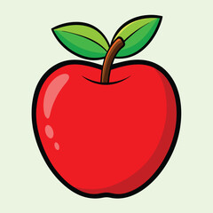 apple vector illustration on coloring background, silhouette, Food, icon, svg, characters, Holiday t shirt, Hand drawn trendy Vector illustration, fruit Vector