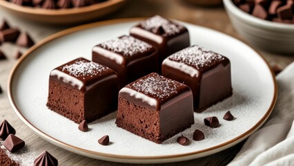  Deliciously decadent chocolate dessert ready to be savored